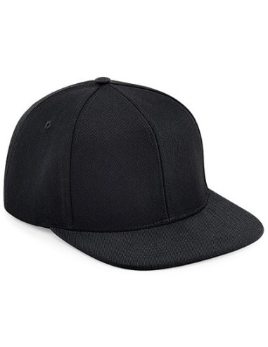 B-B661-Original Flat Peak 6 Panel Snapback Cap